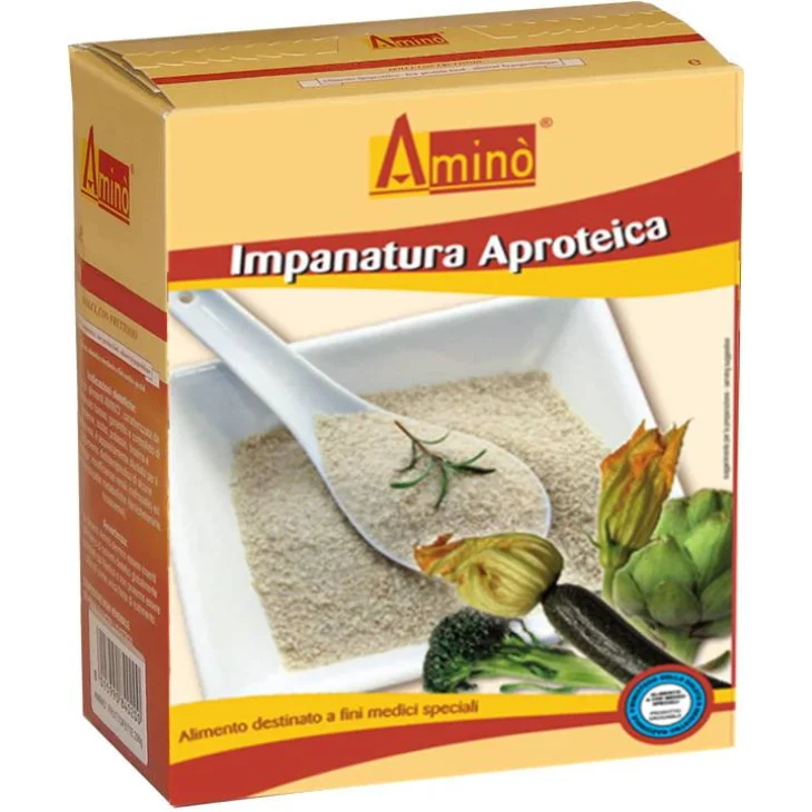 Amin&ograve; Preparato Grattugiato per Impanatura Aproteica