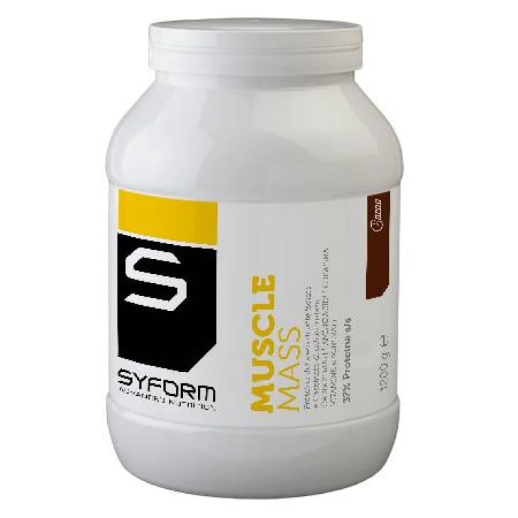 Syform Muscle Mass Integratore di proteine Gusto Cacao 1200 g Syform Muscle Mass Integratore di proteine Gusto Cacao 1200 g