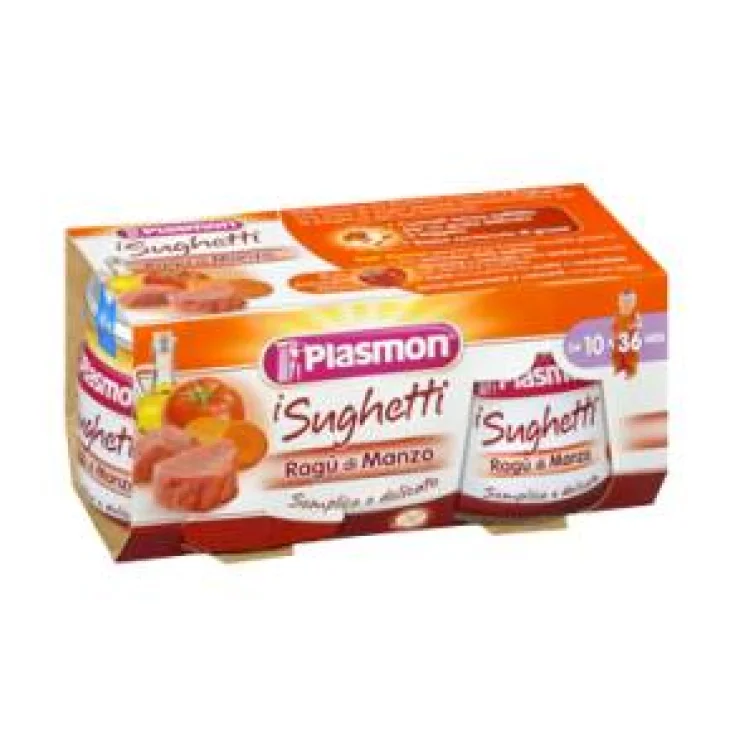 Plasmon Sughetto Rag&ugrave; di Manzo 2 x 80 g