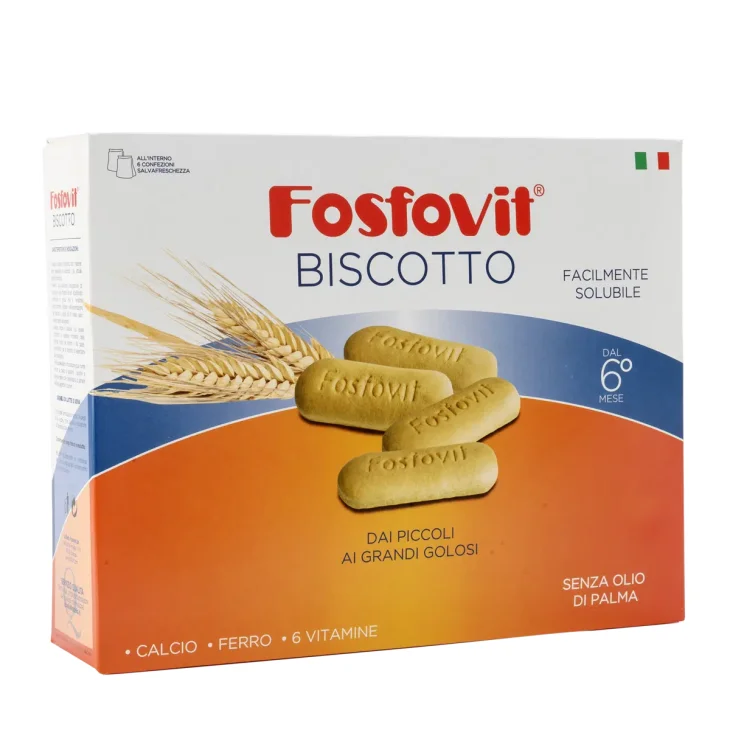 Fosfovit Biscotti Solubili per Bambini senza olio di palma senza latte e uova 750g Fosfovit Biscotti Solubili per Bambini senza olio di palma senza latte e uova 750g