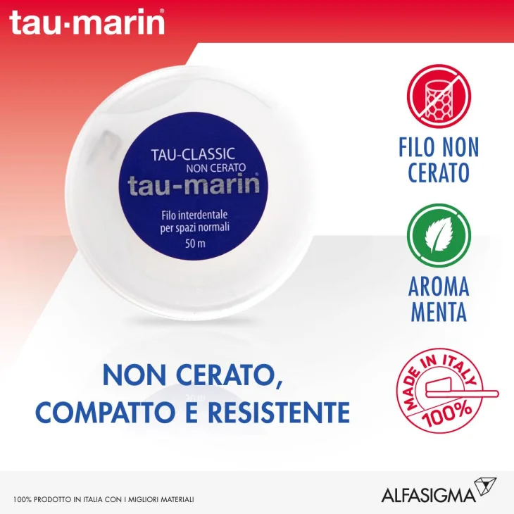 Tau-Marin Filo interdentale non cerato 50 metri Tau-Marin Filo interdentale non cerato 50 metri