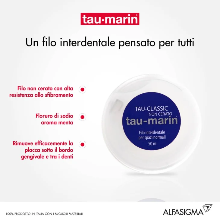 Tau-Marin Filo interdentale non cerato 50 metri Tau-Marin Filo interdentale non cerato 50 metri