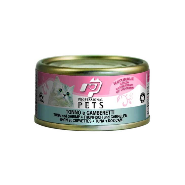 Professional Pets Cibo umido per gatti Tonno e Gamberetti 70 g Professional Pets Cibo umido per gatti Tonno e Gamberetti 70 g