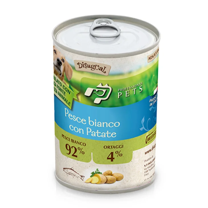 Professional Pets Cibo Umido per Cani Pesce Bianco con Patate 400 g Professional Pets Cibo Umido per Cani Pesce Bianco con Patate 400 g
