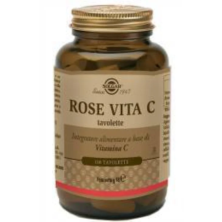 Solgar Rose Vita C Integratore Vitaminico 100 tavolette Solgar Rose Vita C Integratore Vitaminico 100 tavolette