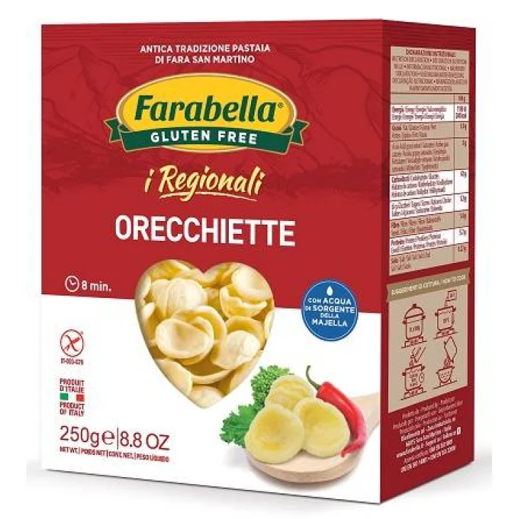 Farabella I Regionali Orecchiette Pasta dietetica senza glutine 250 g