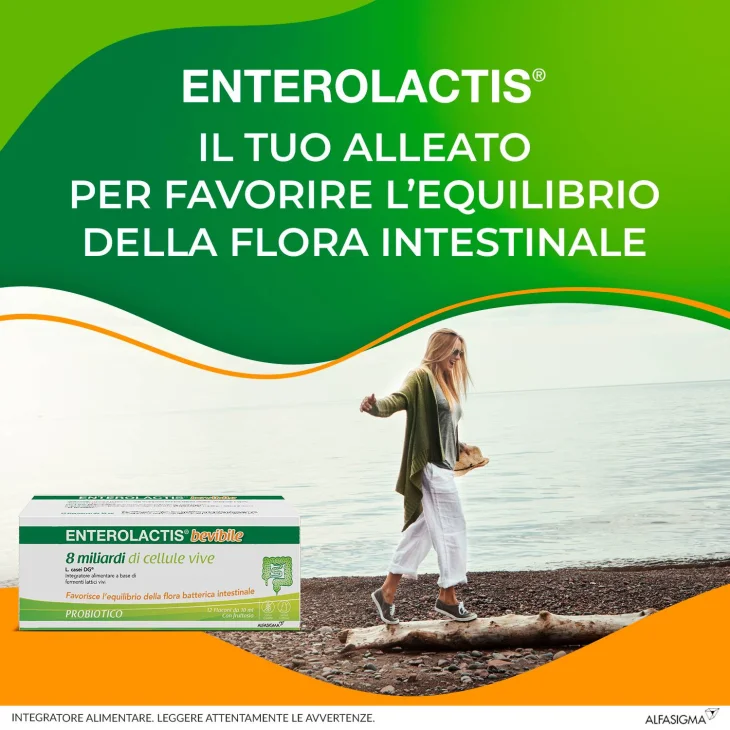 Enterolactis Bevibile Integratore Fermenti Lattici 12 flaconcini