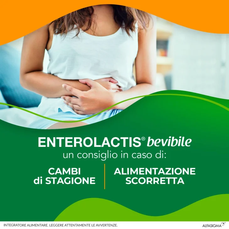 Enterolactis Bevibile Integratore Fermenti Lattici 12 flaconcini