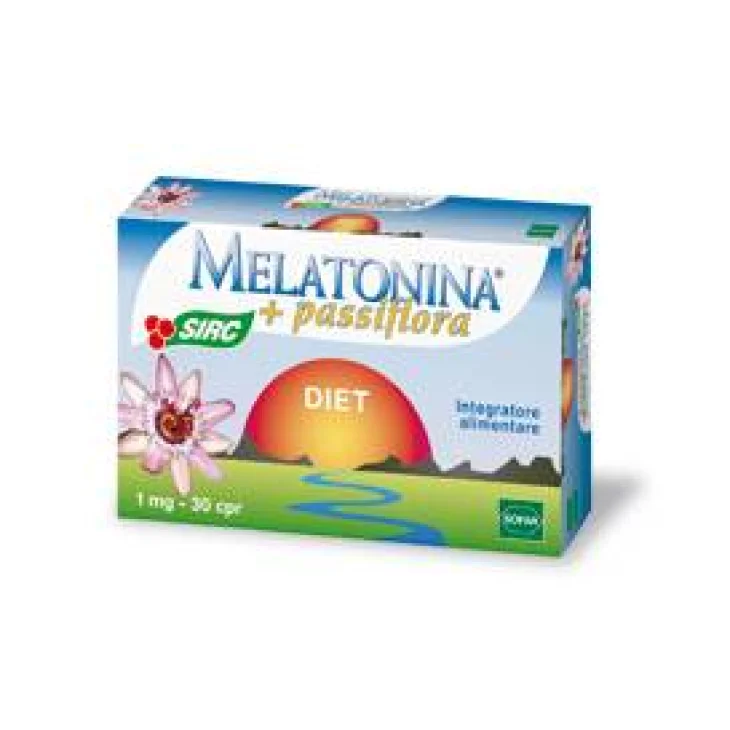 Melatonina Diet Integratore Alimentare con Melatonina e Passiflora 30 Compresse Melatonina Diet Integratore Alimentare con Melatonina e Passiflora 30 Compresse