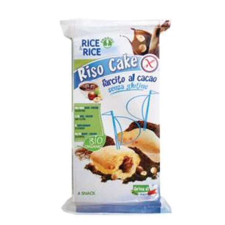 Rice&Rice Riso Cake Plum Cake al Cioccolato Bio senza glutine 4 x 45 g