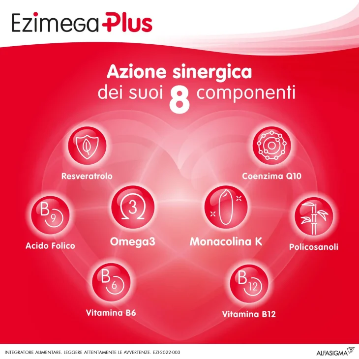 Ezimega Plus Integratore agli Omega 3 Contro il Colesterolo