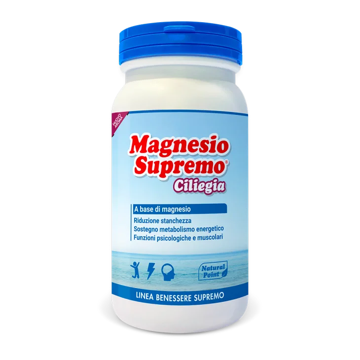 Natural Point Magnesio Supremo Integratore Contro Stanchezza e Stress Gusto Ciliegia 150 g Natural Point Magnesio Supremo Integratore Contro Stanchezza e Stress Gusto Ciliegia 150 g