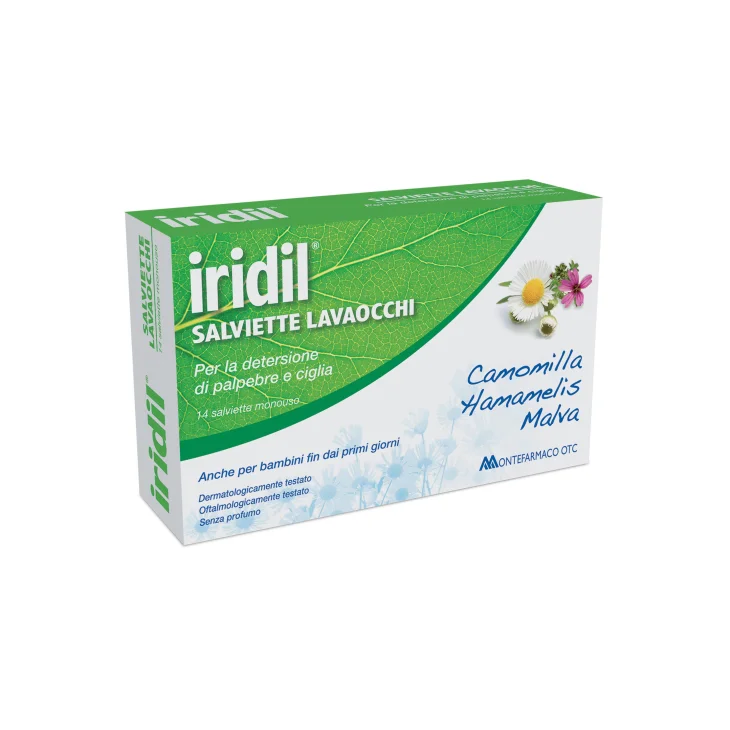 Montefarmaco Iridil Lavaocchi Salviettine Monouso Montefarmaco Iridil Lavaocchi Salviettine Monouso