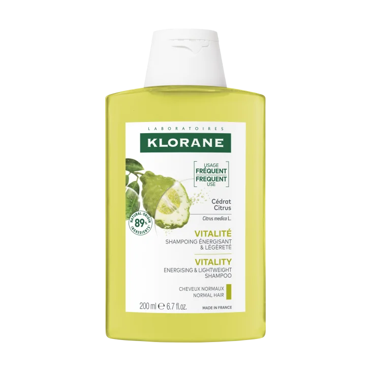 Klorane Shampoo alla Polpa di Cedro Leggero Capelli Da Normali a Grassi 200 ml