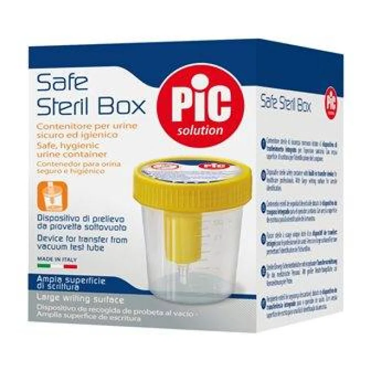 Pic Safe Steril Box Contenitore per Urine 100 ml Pic Safe Steril Box Contenitore per Urine 100 ml