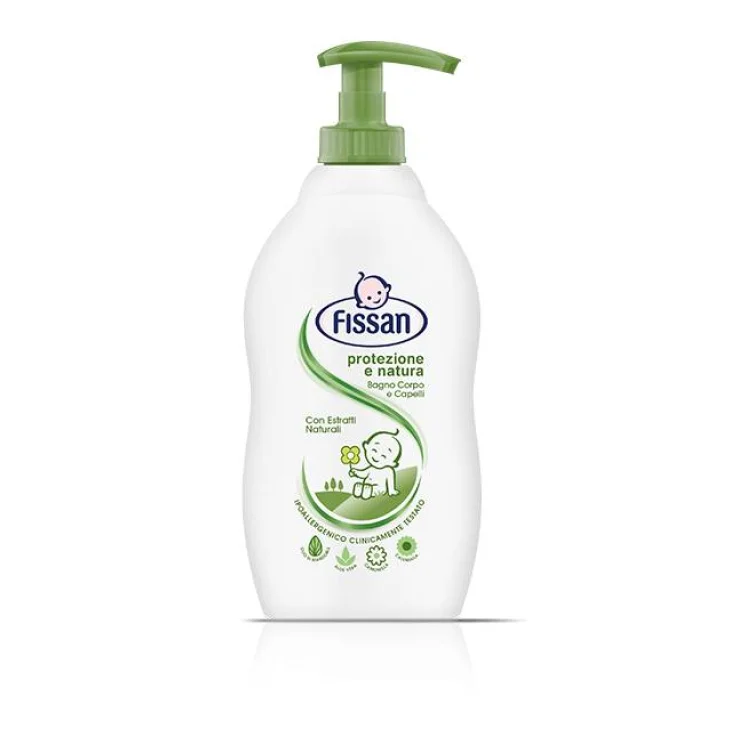 Fissan Baby Bagno Corpo e Capelli Protezione e Natura Detergente per Bambini
