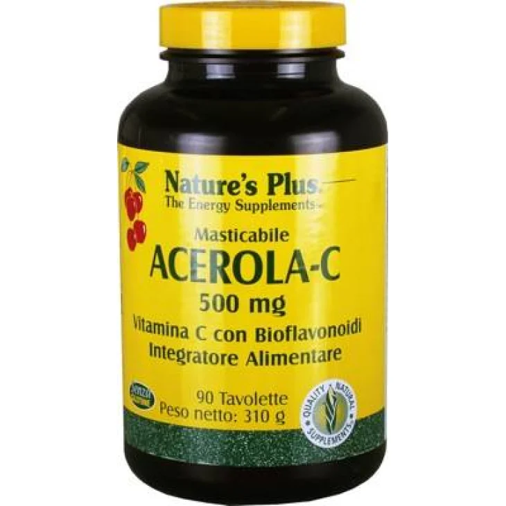 Nature's Plus Acerola C 500 Integratore di Vitamina C Nature's Plus Acerola C 500 Integratore di Vitamina C