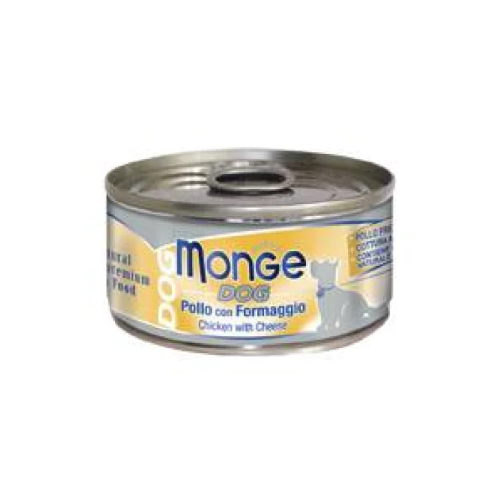 Monge Superpremium Cibo Umido per Cani Gusto Pollo con Formaggio 95 g Monge Superpremium Cibo Umido per Cani Gusto Pollo con Formaggio 95 g