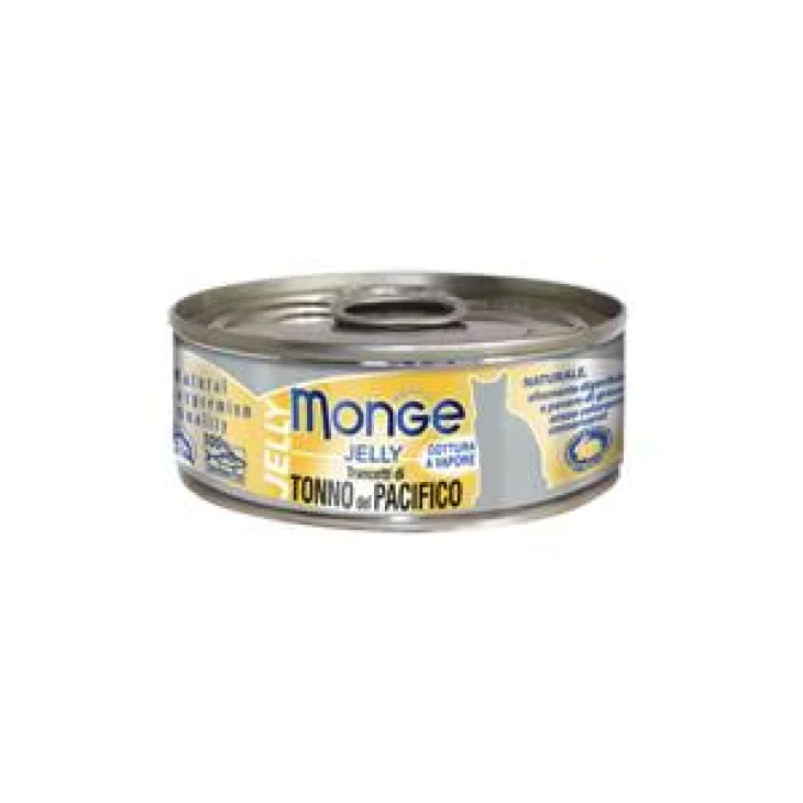 Monge Jelly Cibo Umido per Gatti con trancetti di Tonno 80 g