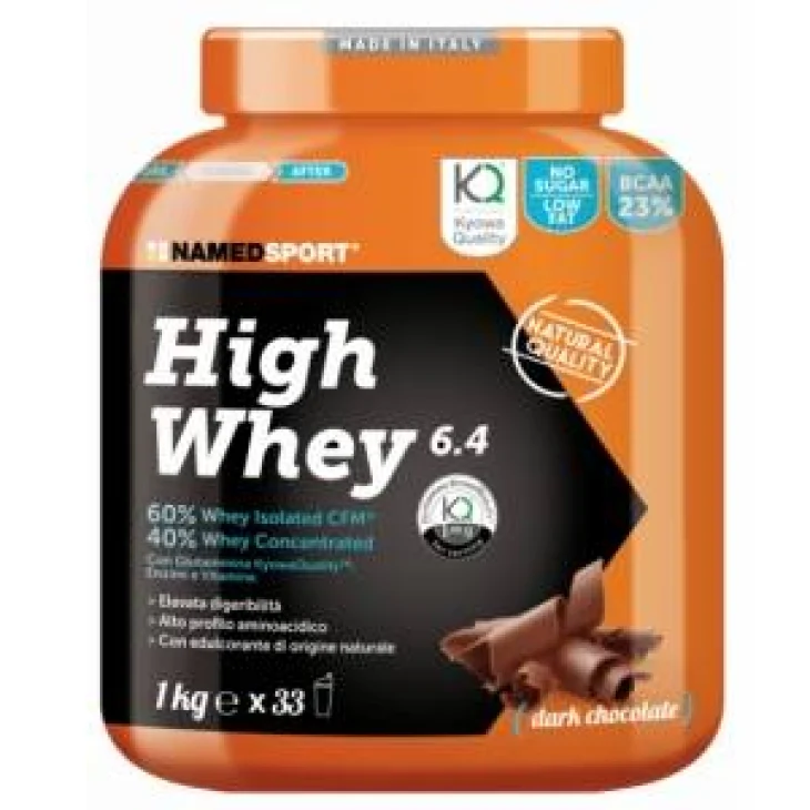 Named Sport High Whey Integratore di Proteine per Sportivi Gusto Cioccolato 1 kg Named Sport High Whey Integratore di Proteine per Sportivi Gusto Cioccolato 1 kg