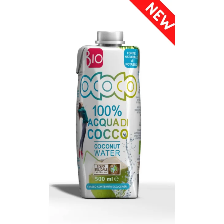 Ococo 100% Acqua di cocco biologica 500 ml Ococo 100% Acqua di cocco biologica 500 ml