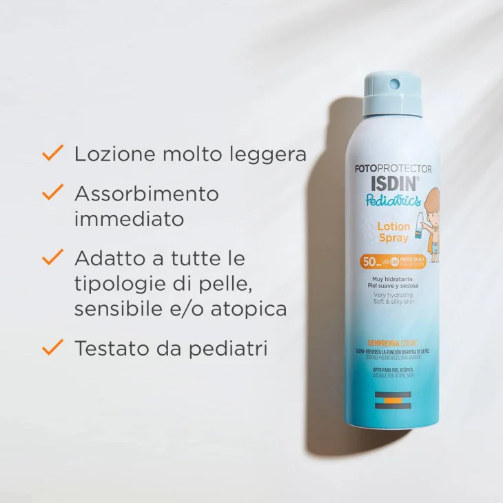 Isdin Fotoprotector Pediatrics Lotion Spray Protezione solare per bambini SPF50 250 ml