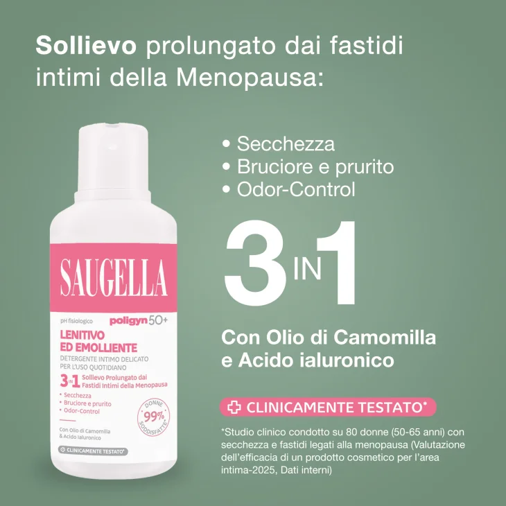 Saugella Poligyn 50+ Detergente Intimo 500 ml