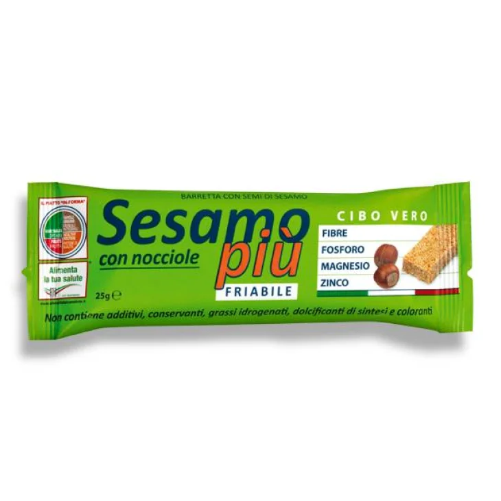 Rilevo Sesamo Pi&ugrave; Barretta Friabile con Nocciole