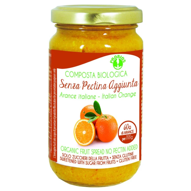 Probios Composta di Arancia Italiana Senza Pectina 220 g Probios Composta di Arancia Italiana Senza Pectina 220 g