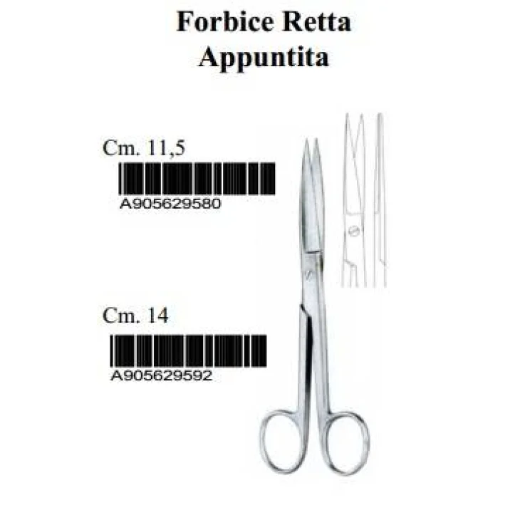 Farmacare Forbici Chirurgiche rette appuntite