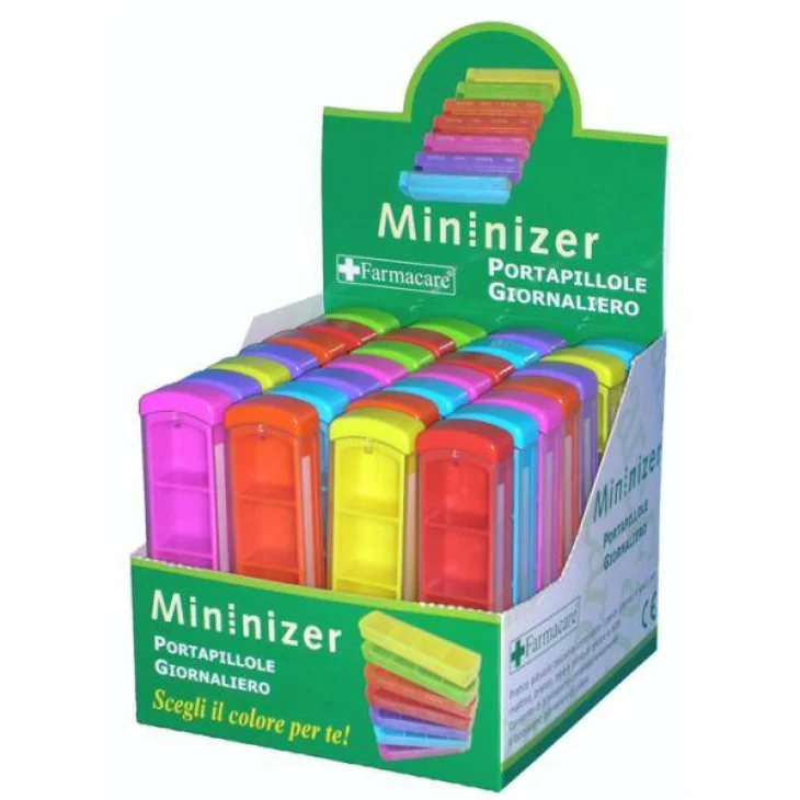 Farmacare Mininizer portapillole giornaliero 1 pezzo Farmacare Mininizer portapillole giornaliero 1 pezzo