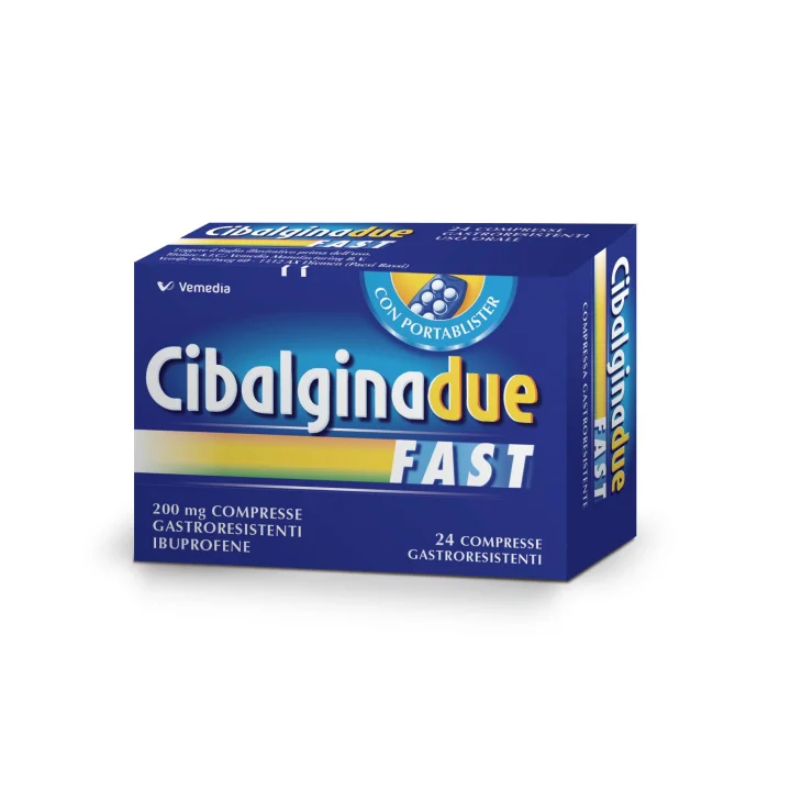 Cibalgina Due Fast 200 mg - 24 compresse gastroresistenti Cibalgina Due Fast 200 mg - 24 compresse gastroresistenti