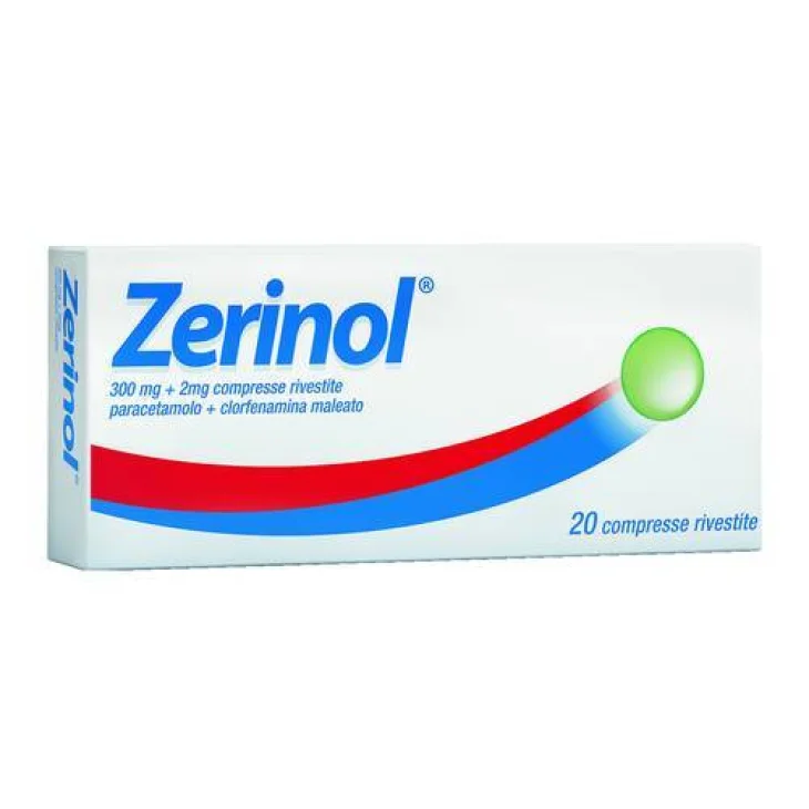 Zerinol 300 mg + 2 mg - 20 Compresse Zerinol 300 mg + 2 mg - 20 Compresse