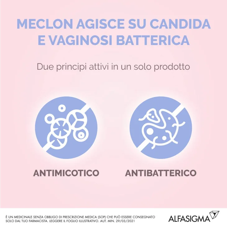 Meclon 100 mg + 500 mg 10 ovuli vaginali