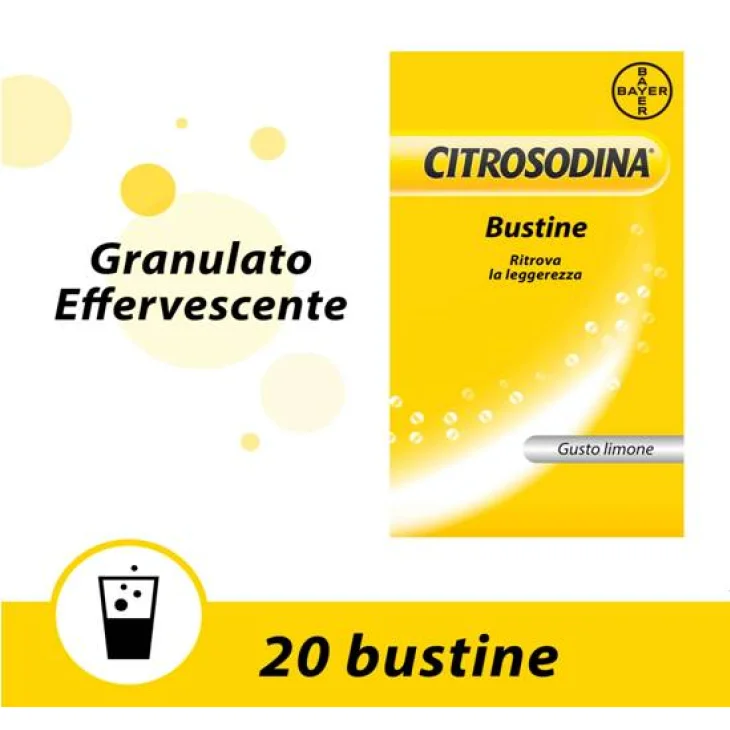 Citrosodina Integratore Antiacidit&agrave; Gastica Bustine Effervescenti