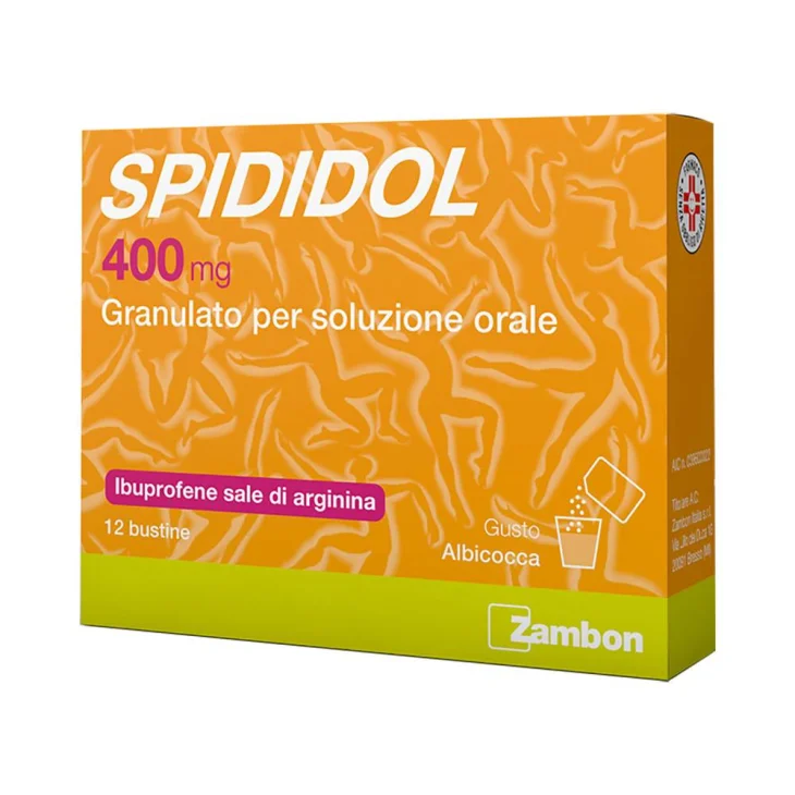 Spididol 400 mg - 12 Bustine Aroma Albicocca Spididol 400 mg - 12 Bustine Aroma Albicocca