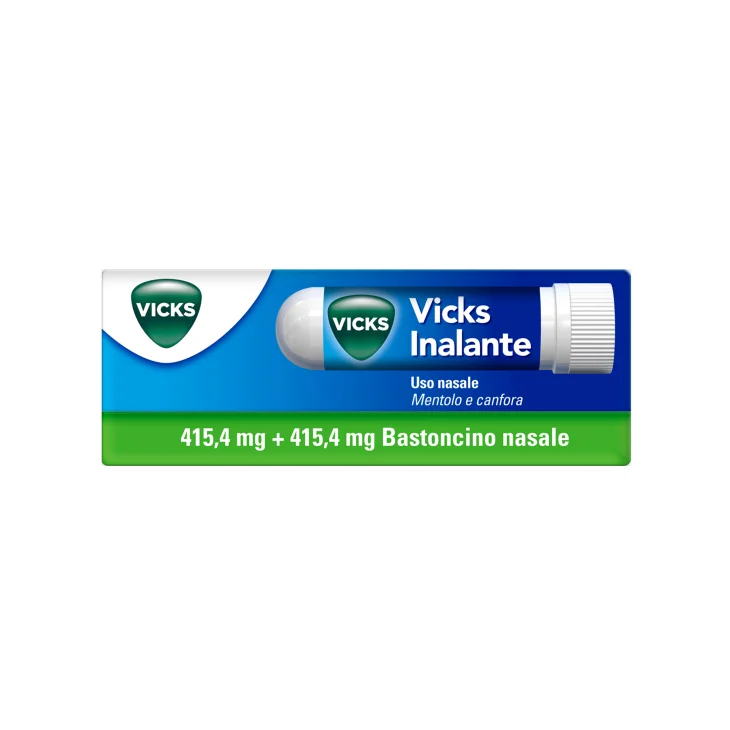 Vicks Inalante 415,4 mg + 415,4 mg - Bastoncino Nasale Vicks Inalante 415,4 mg + 415,4 mg - Bastoncino Nasale