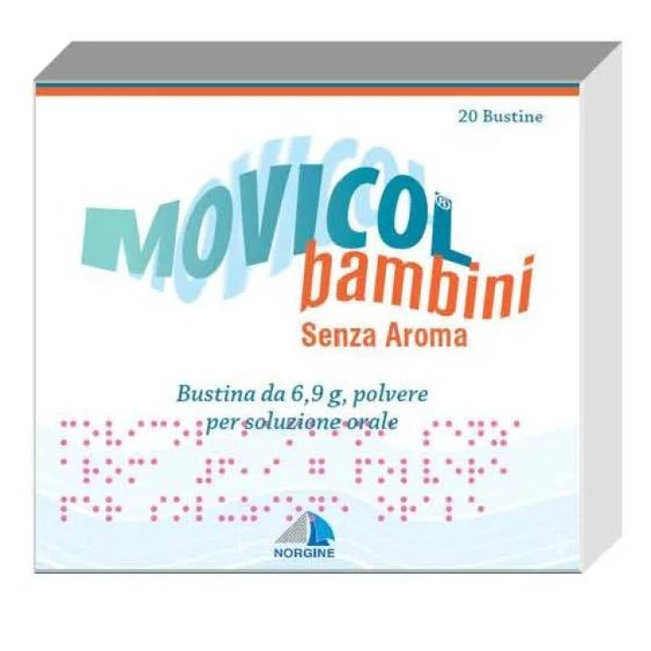 Noos Movicol Contro la Stitichezza dei Bambini Senza Aroma 20 bustine
