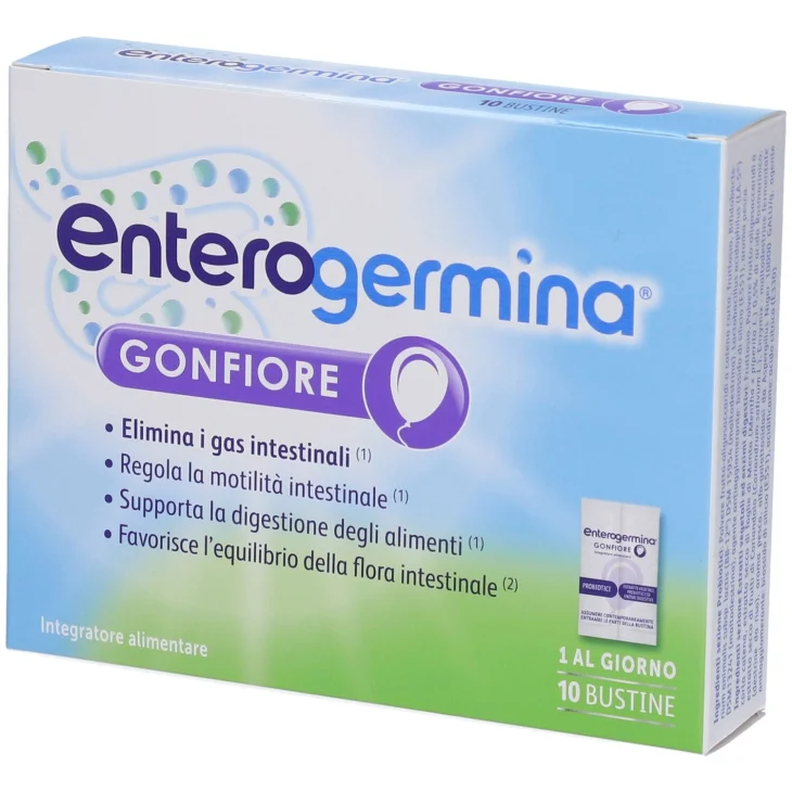 Enterogermina Gonfiore per Eliminare Gas Addominali - 10 Bustine Enterogermina Gonfiore per Eliminare Gas Addominali - 10 Bustine