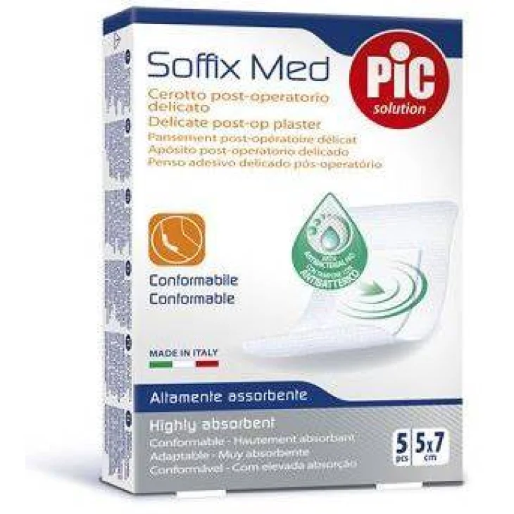 Pic Soffix Med Cerotto Multiuso Misura 5X7 5 cerotti Pic Soffix Med Cerotto Multiuso Misura 5X7 5 cerotti