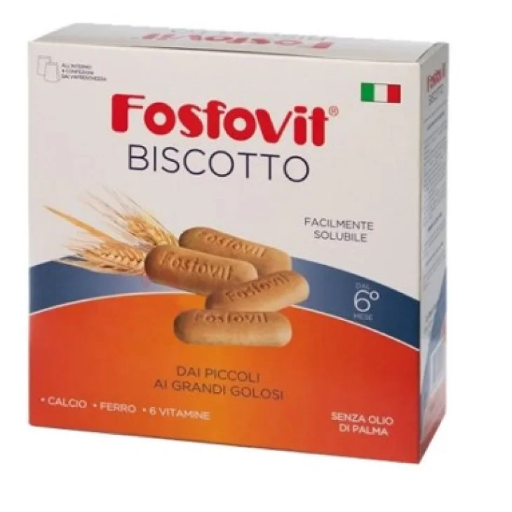 Fosfovit Biscotti Solubili per bambini senza latte uova 500 g Fosfovit Biscotti Solubili per bambini senza latte uova 500 g