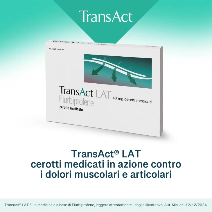 Transact Lat Cerotti Medicati 40 mg Transact Lat Cerotti Medicati 40 mg
