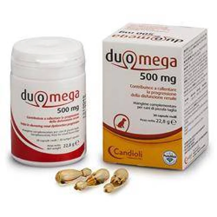 Candioli Duomega 500 Mg Cani Piccola Taglia Integratore per Animali 30 capsule