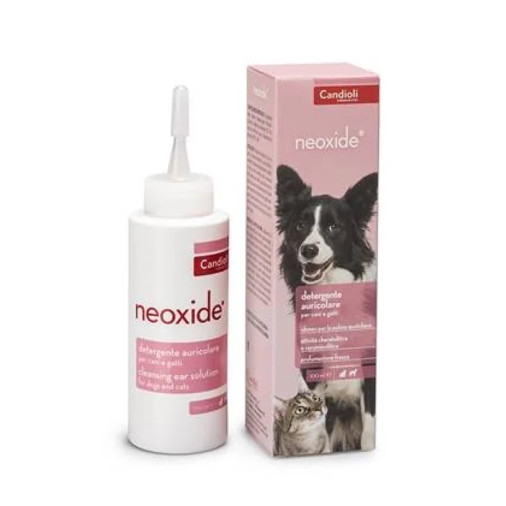 Candioli Neoxide Detergente Auricolare per Cani e Gatti Candioli Neoxide Detergente Auricolare per Cani e Gatti