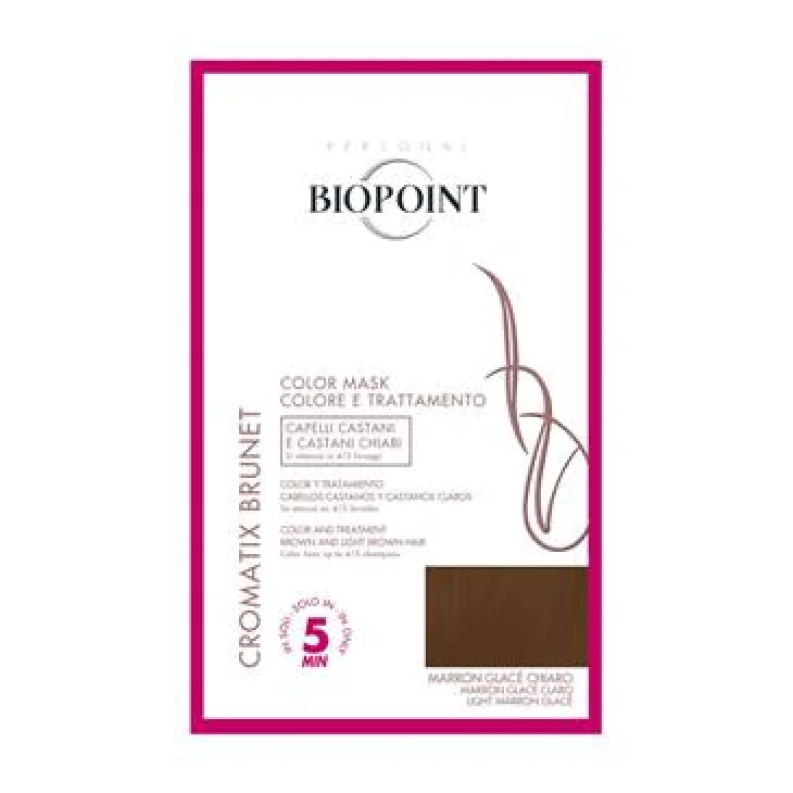 Biopoint Color Mask Cromatix Colorazione Capelli Marron Glac&egrave; Chiaro