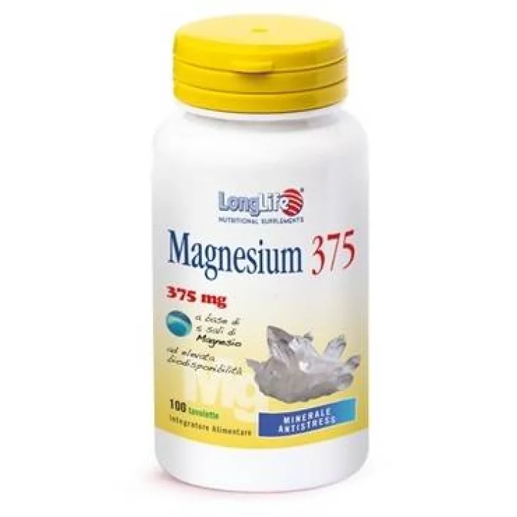 Longlife Magnesium 375 Integratore a Base di Magnesio Longlife Magnesium 375 Integratore a Base di Magnesio