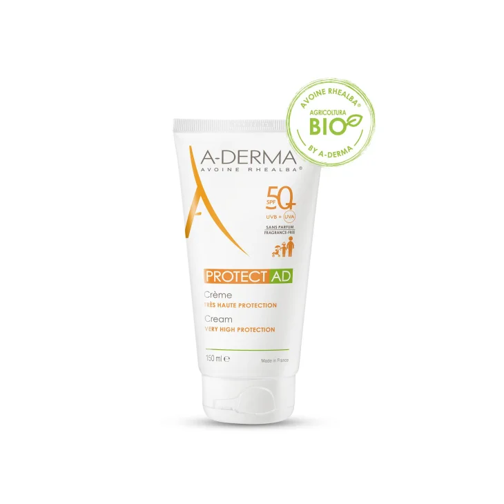 A-Derma Protect AD Crema Solare Viso Protezione Solare SFP 50+