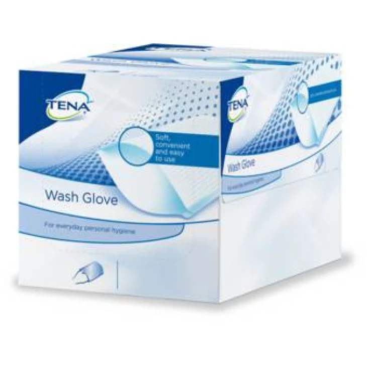 Tena Wash Glove Guanto monouso detergente 50 pezzi