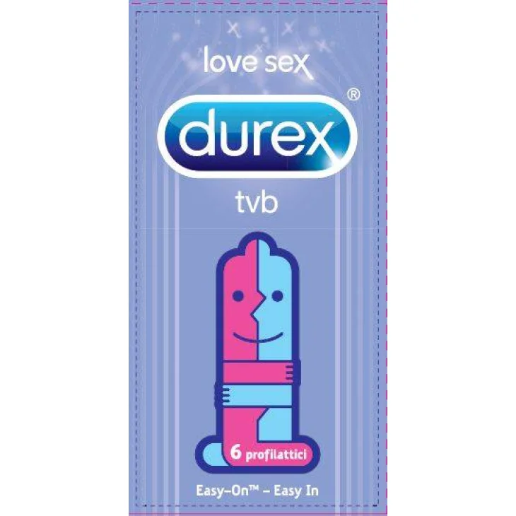 Durex Preservativi TVB Forma Easy On 6 pezzi
