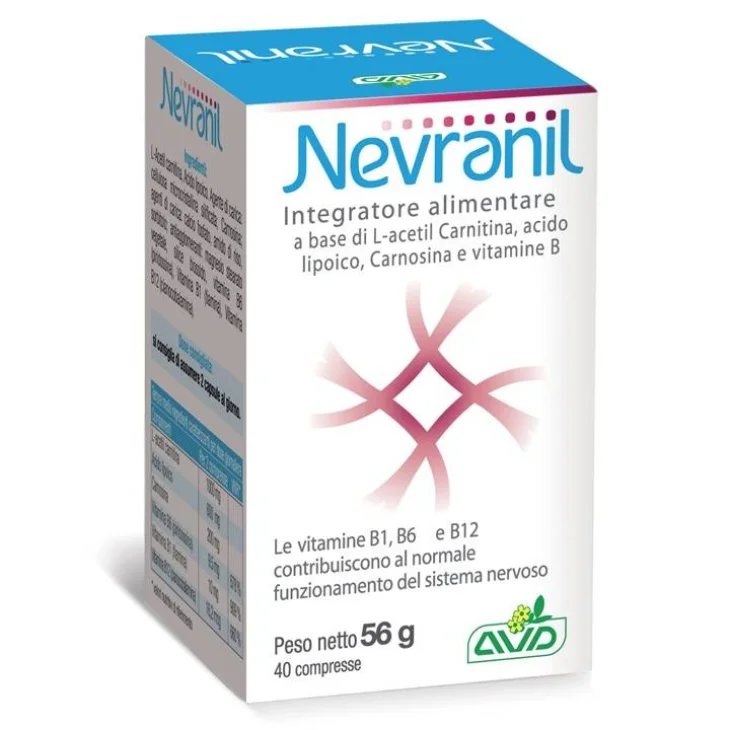 AVD Reform Nevranil Integratore per il Sistema Nervoso 40 compresse AVD Reform Nevranil Integratore per il Sistema Nervoso 40 compresse